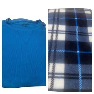 Nevada Men’s PJ Set Sz XXL Blue/Black   NWOT
